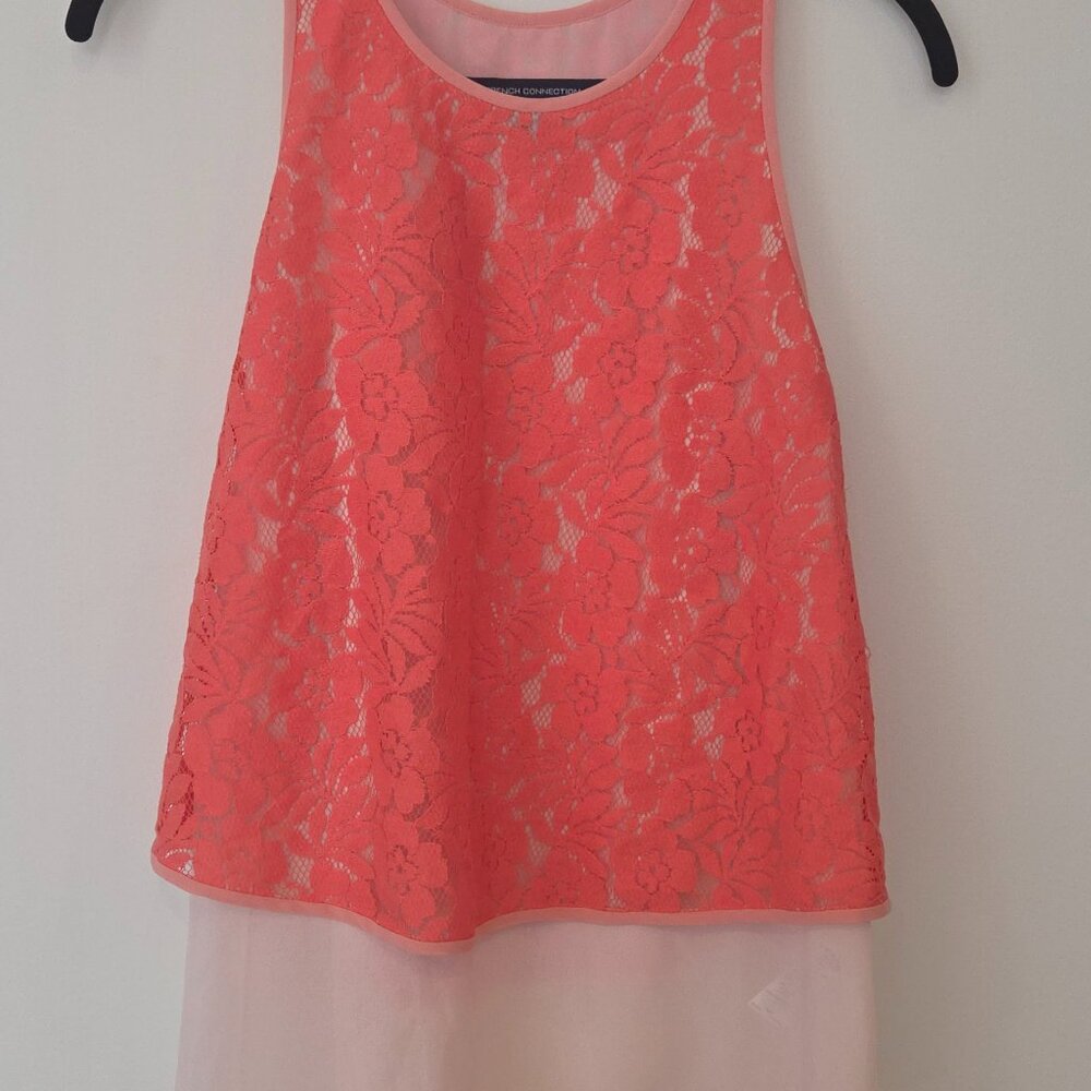 French Connection Coral Lace layered sleeveless top – Women’s Size 4 NWT